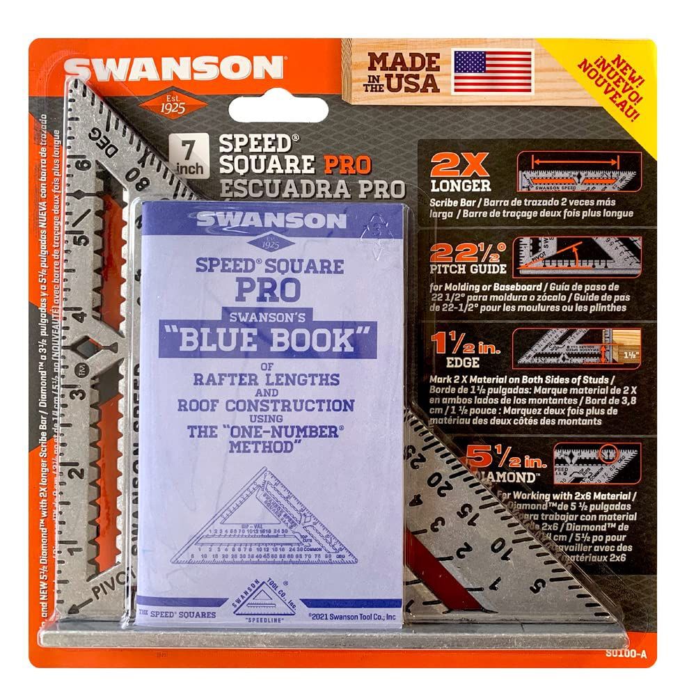 Swanson Tool Speed 7 1/4 Inch Length x 7 Inch Width Square with Blue Book, large image number 3