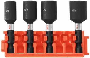 Bosch 4 pc 1-7/8 In Nutsetters with Clip for Custom Case System