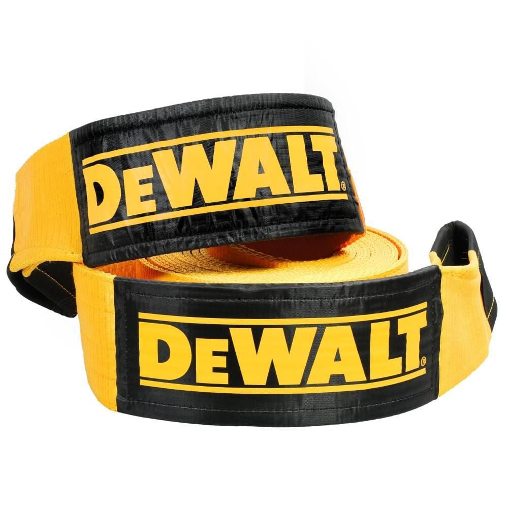 DEWALT 75,000 Lbs 6In x 30ft Heavy Duty Looped End Recovery Strap, large image number 1