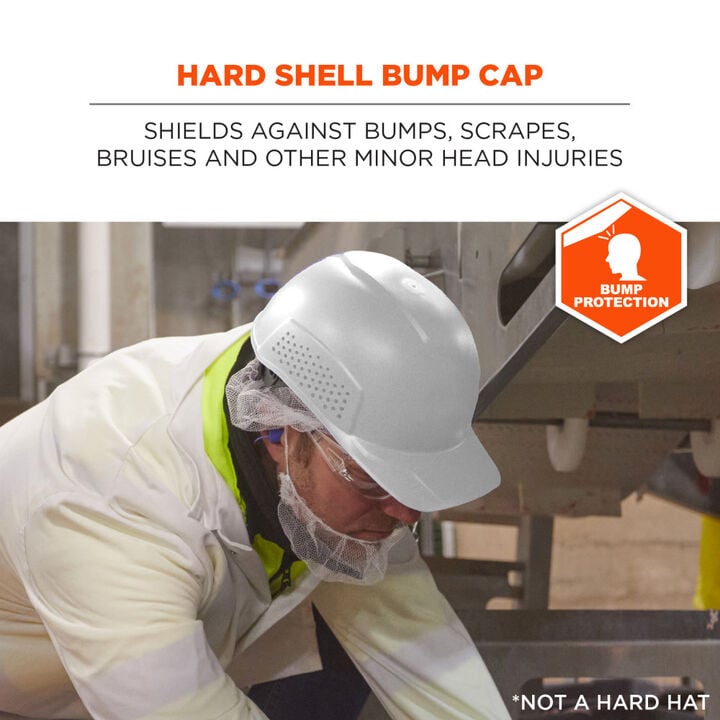Ergodyne Skullerz 8951 White Vented Hard Shell Bump Cap, large image number 1