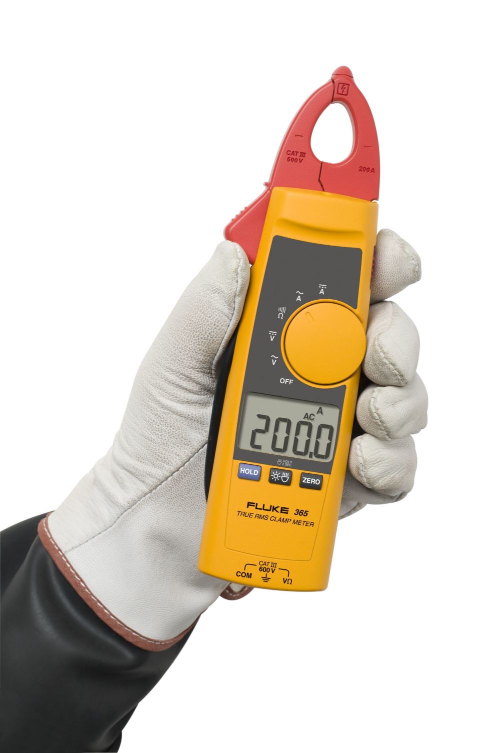 Fluke 365 Detachable 200A True-RMS AC/DC Clamp Meter, large image number 2