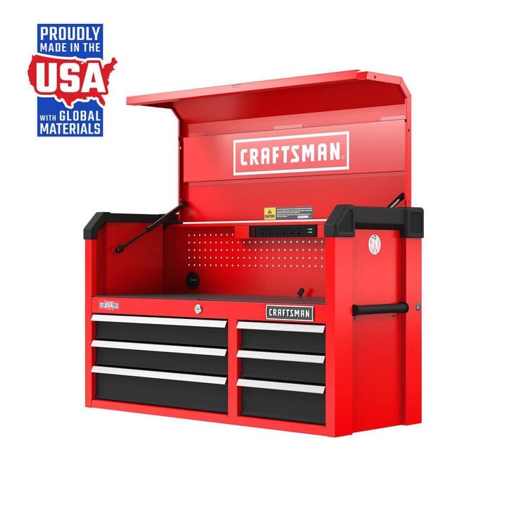 CRAFTSMAN S2000 41 Inch 6-Drawer Tool Chest, Red, large image number 2