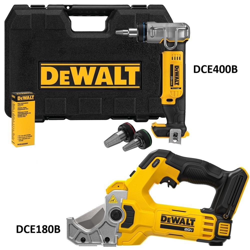 DEWALT 20V MAX 1 Inch PEX Expander and 20V MAX Plastic Tubing Cutter (Bare Tool) Bundle, large image number 2