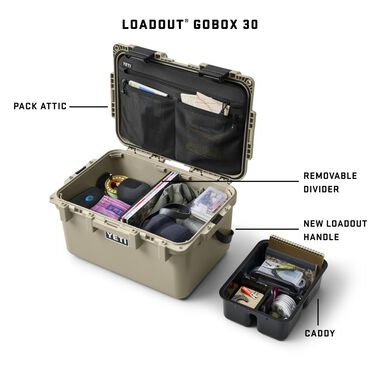 Yeti Loadout GoBox 30 Gear Case (Tan)