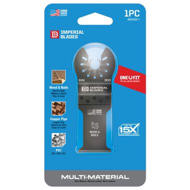 Imperial Blades One Fit 1 1/4in Standard Wood & Nails Blade 1pc, large image number 4