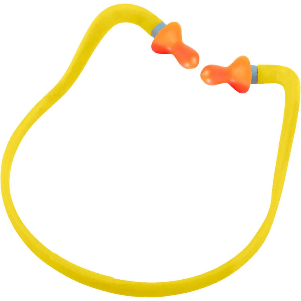 Howard Leight QB1 HYG Polyurethane Banded Hearing Protector Orange and Red Plugs, large image number 1