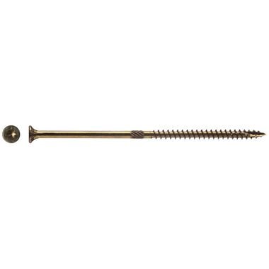 Western Builders Supply 6 In. Zinc Coated Flat Head Gold Interior Structural Wood Screw