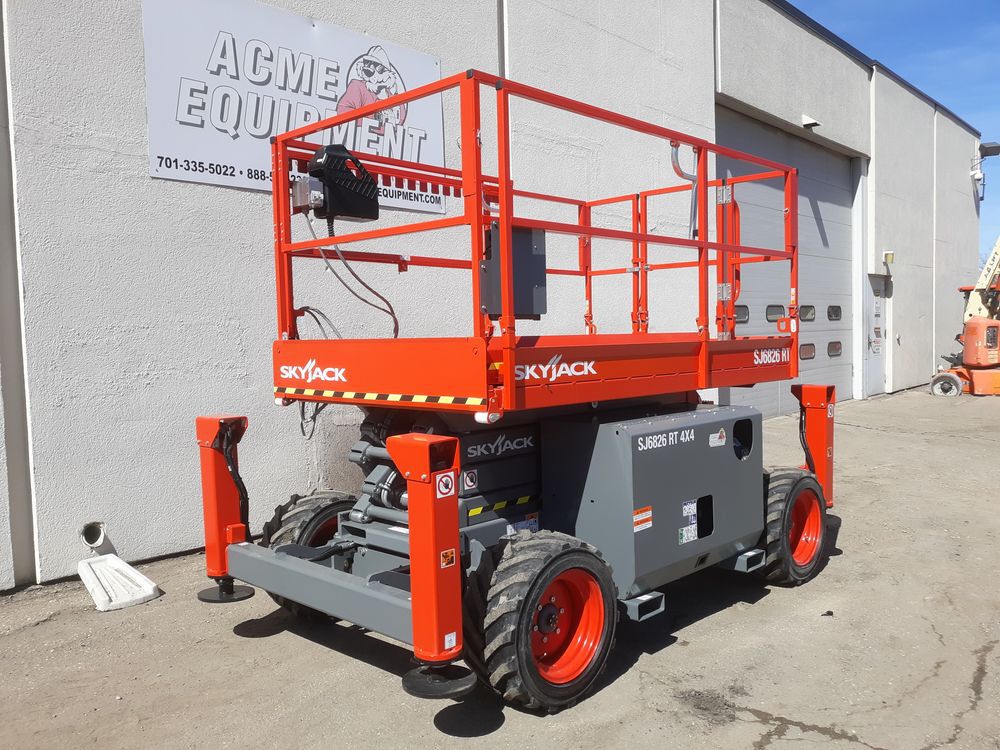 Skyjack Scissor Lift 26' Maximum Platform Height 68in Width Rough Terrain, large image number 9