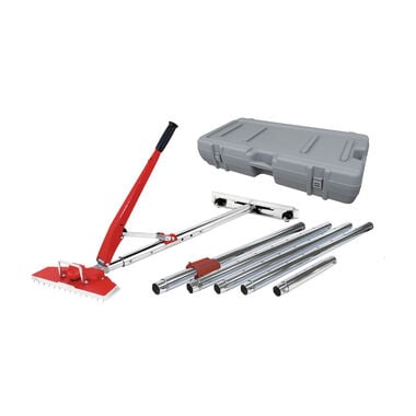 Roberts 8-Piece Power-Lok Carpet Stretcher Kit with 17 Handle Locking Positions and Rolling Case for Stretching up to 23.5 ft.