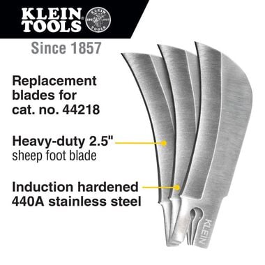 Klein Tools Hawkbill Replacement Blade 3-Pk, large image number 1