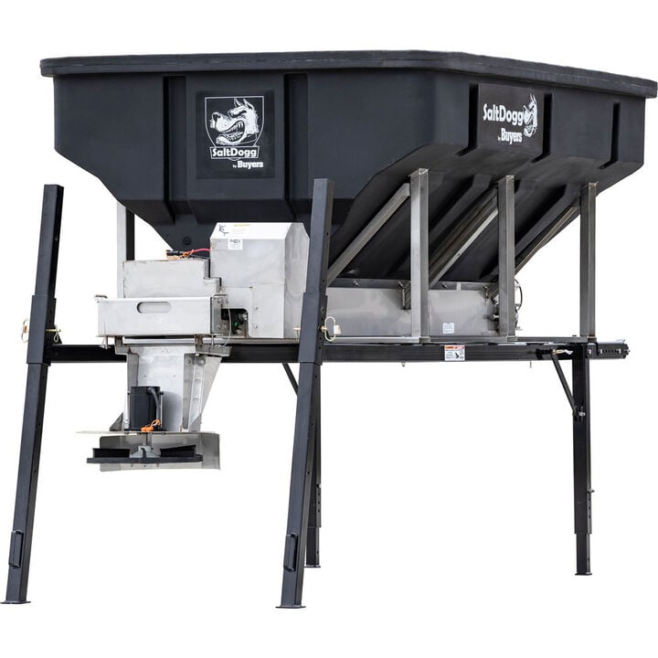 Buyers Products Company SaltDogg PRO4000HCH Hydraulic Poly Hopper Spreader With Conveyor Chain