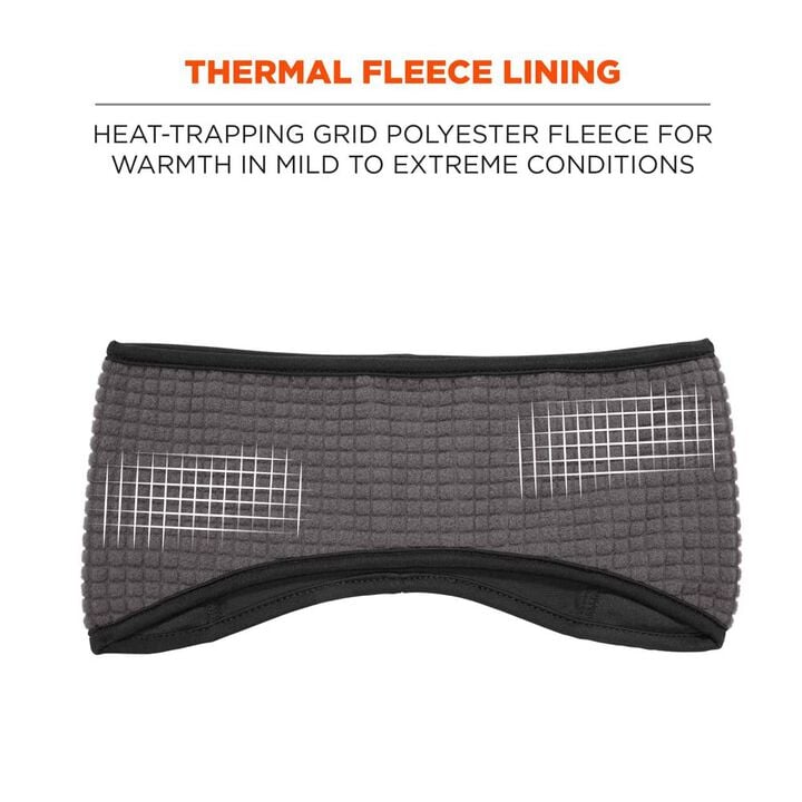 Ergodyne 2 Layer Winter Headband Fleece Spandex, large image number 1