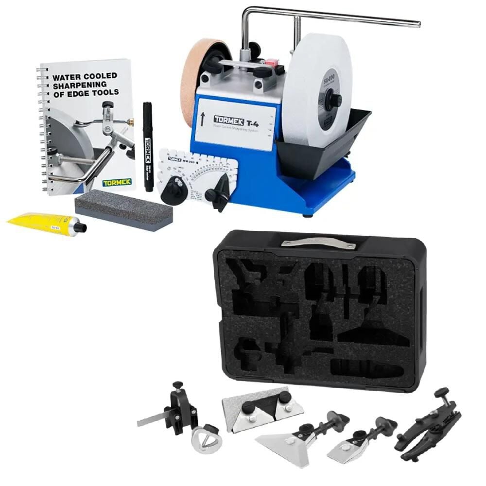 Tormek T-4 Compact Sharpening System & HTK-1006 Hand Tool Kit Bundle, large image number 1