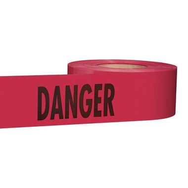 Empire Level 1000 ft. Premium Red Barricade Tape - Danger