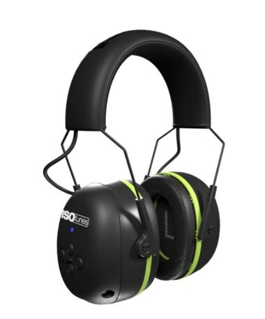 ISOtunes AIR DEFENDER Earmuff Bluetooth Black/Safety Green