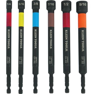 Klein Tools Magnetic Power Nut Setters 6pc