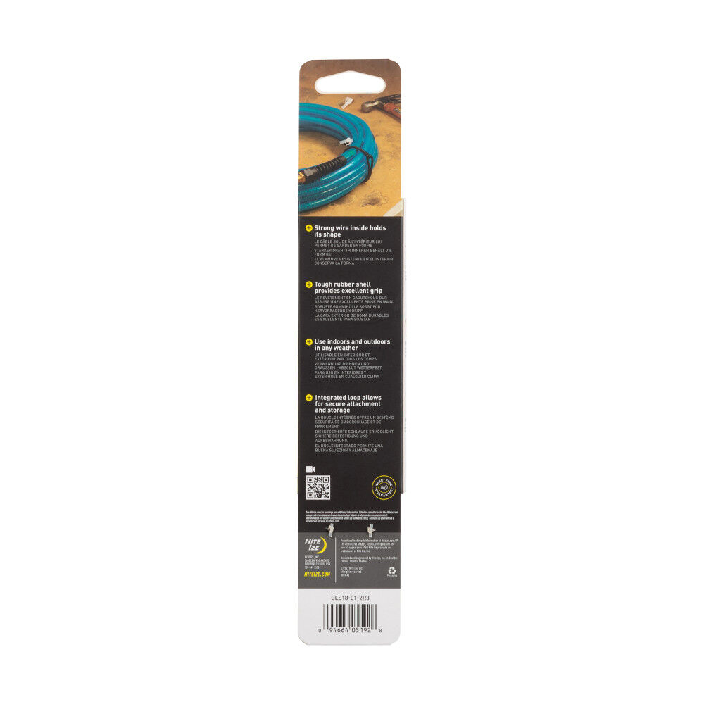 Nite Ize Gear Tie Loopable Twist Tie 18in 2pk Black, large image number 2