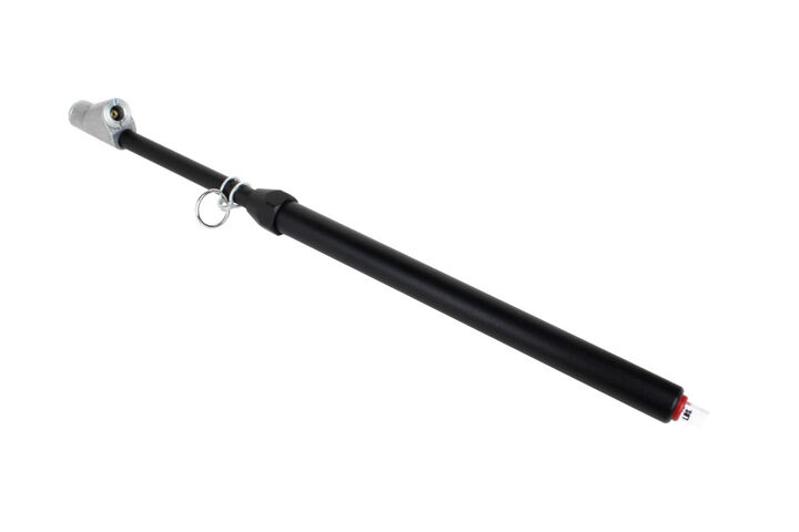 Milton Dual Foot Straight Lock-on Chuck Service Gauge Non-Slip Grip Matte Black Poly -13 Inch 1-160 PSI For Large Vehicle Tires, large image number 0
