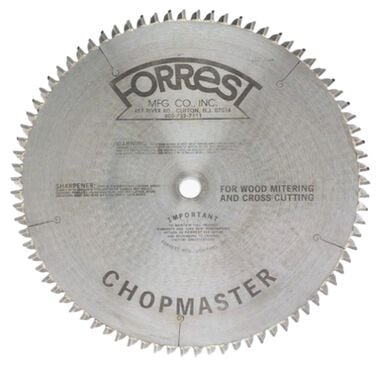 Forrest ChopMaster 8-1/2In x 60T Blade, large image number 0