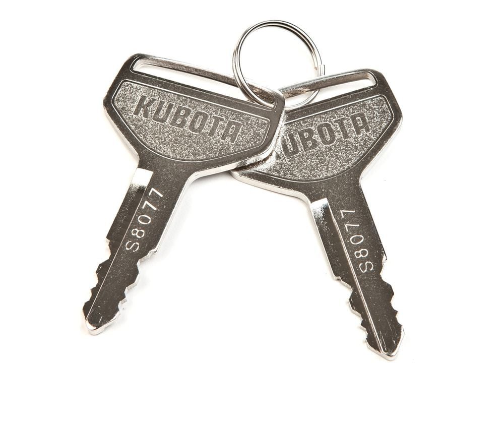 Kubota Parts Main Switch/Ignition Key for Kubota L, M, MX Series Tractors, 2 Pieces, large image number 1