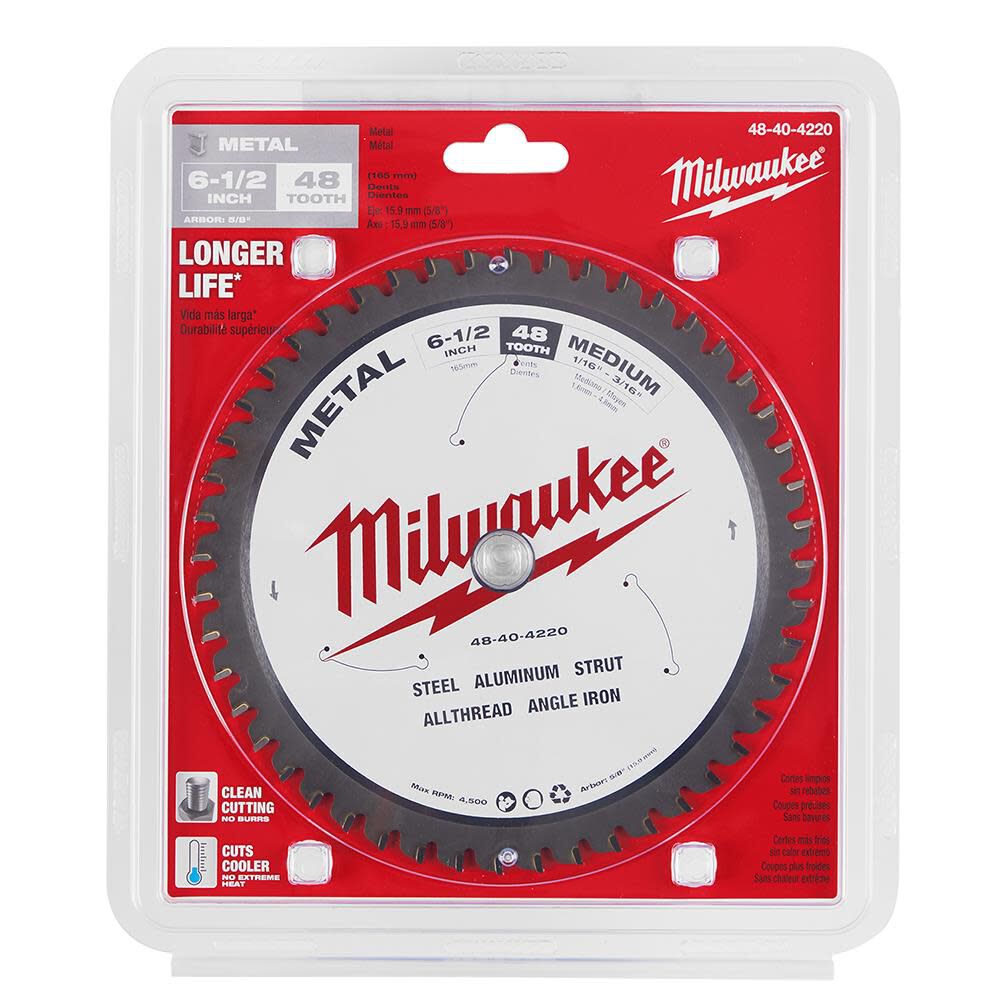 Milwaukee 6-1/2 in. Metal Cutting Circular Saw Blade, large image number 6