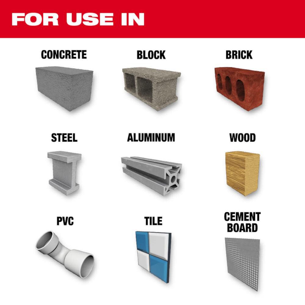 Milwaukee 1/2 Inch x 10 Inches x 12 Inches SHOCKWAVE Carbide Multi-Material Drill Bit, large image number 2