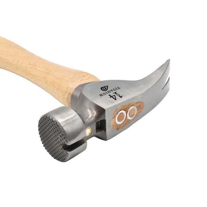 Big Horn 14 Oz Tiger Titanium Hammer with Straight Hickory Handle, large image number 2