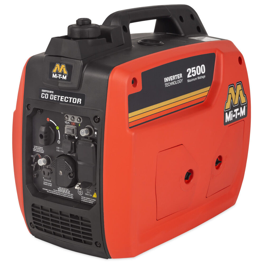 Mi T M 2, 500 Watt Gas Powered 50-State Portable Inverter Generator with CO Detector – GEN-2500-IMM1