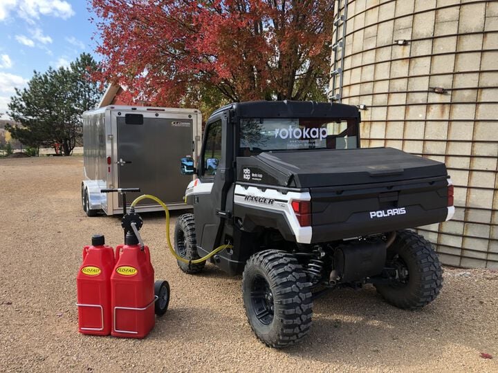 Flo-Fast 21 Gallon Red Gas Can System, large image number 1