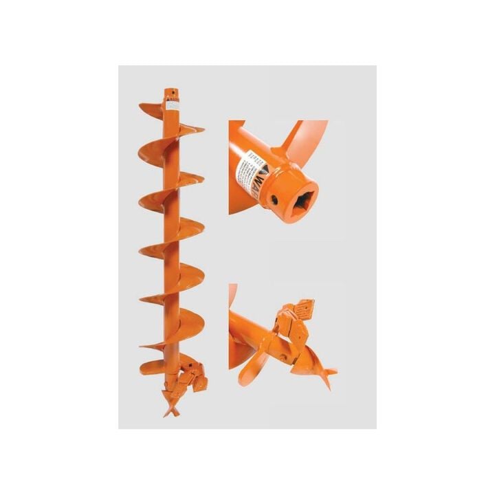 General Equipment 6 Inch Diameter 7/8 Inch Square Drive Ground Hog Type Earth Auger, large image number 1