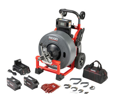 Ridgid K-4310 FXP 3/4 in Drum Machine Kit with Two FXP 8Ah Battery & Charger