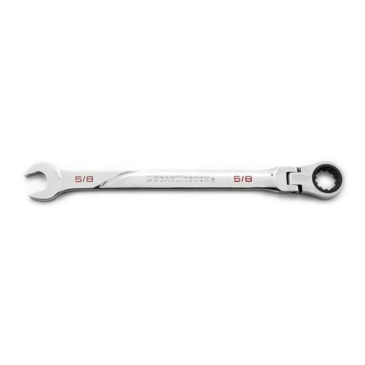 GEARWRENCH 120XP Universal Spline XL Flex Head Ratcheting Combination Wrench, 5/8 Inch, large image number 0