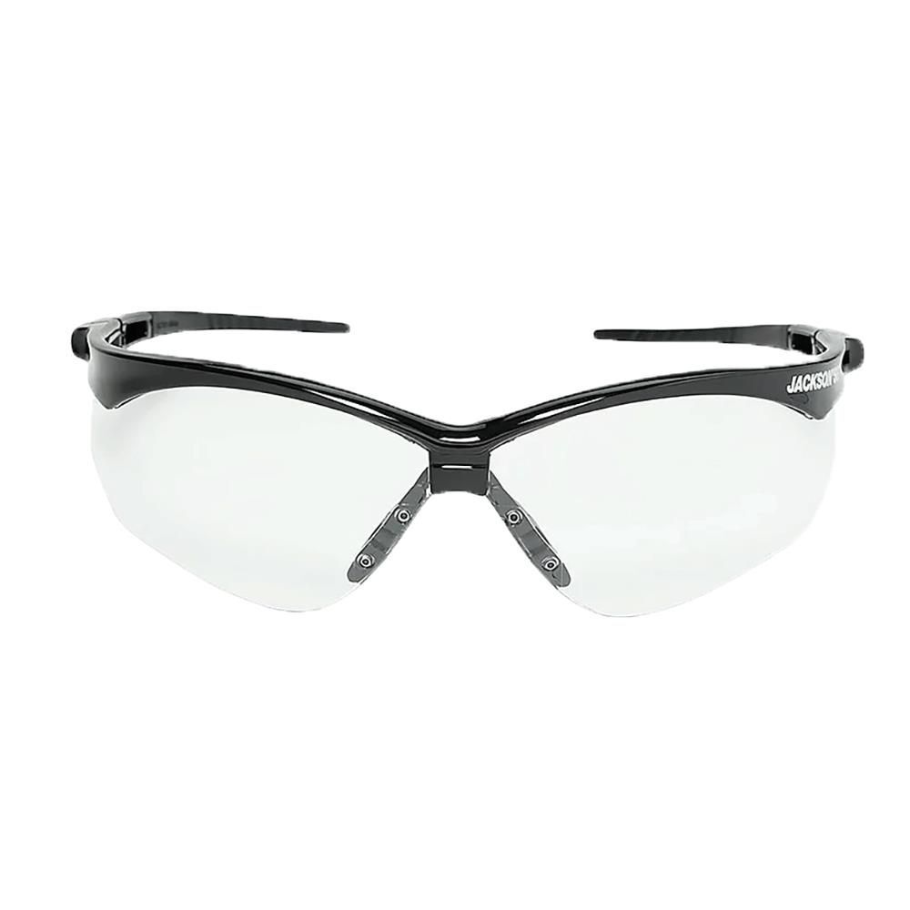 Jackson Safety Lightweight Ultra-Strong SG Safety Glasses with Soft Touch Temples and Flexible Nose Piece Anti-Fog Coating Clear Lens Black Frame 1 Pair, large image number 5