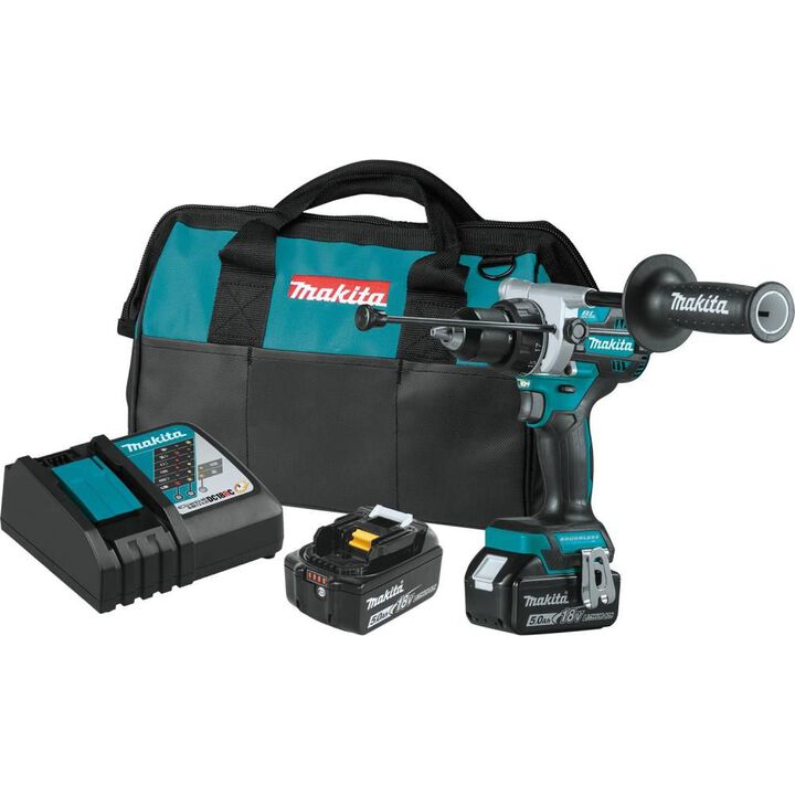 Makita Promotional 18V LXT 1/2in Hammer Driver-Drill Kit (5.0Ah)