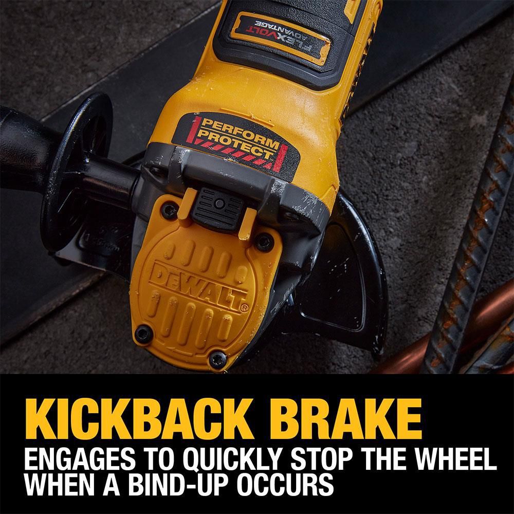 DEWALT FLEXVOLT Advantage 20V MAX 4 1/2in - 5in Angle Grinder (Bare Tool), large image number 5