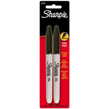 Sharpie Fine Point Black Marker (2pk)
