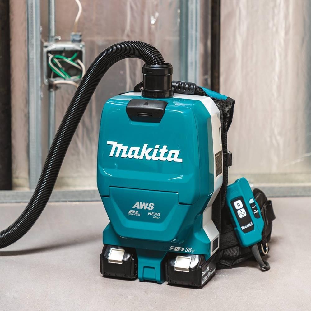 Makita 18V X2 (36V) LXT 1/2 Gallon HEPA Backpack Dry Dust Extractor Kit, large image number 21