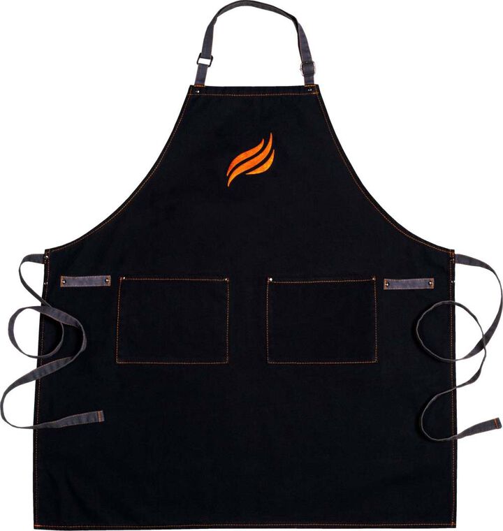 Blackstone Cotton Utility Apron with 2 Pockets Black