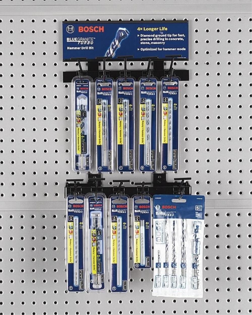 Bosch 5 pc. BlueGranite Turbo Carbide Hammer Drill Bit Set HCBG500T Acme Tools