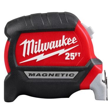 Milwaukee 25ft Tape Measure Electrician Compact Wide Blade Magnetic Tape Measure
