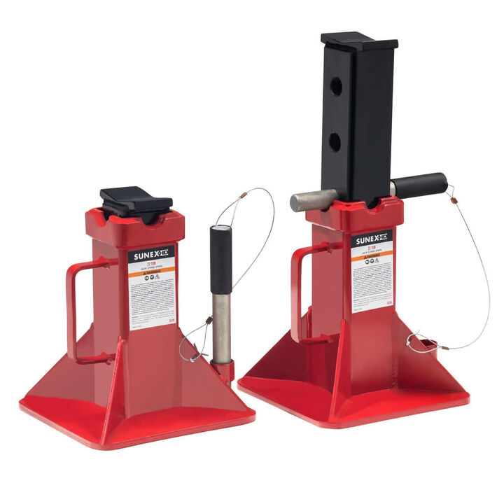 Sunex 22 Ton Steel Pin Type Jack Stands 2 Pieces