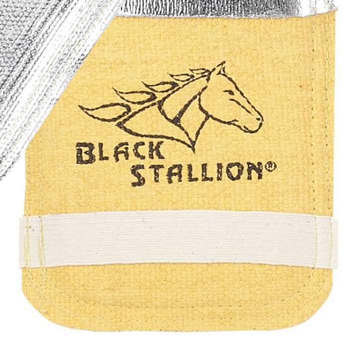 Black Stallion 1/2in Aluminized Fiberglass Glove Back Pad, large image number 1
