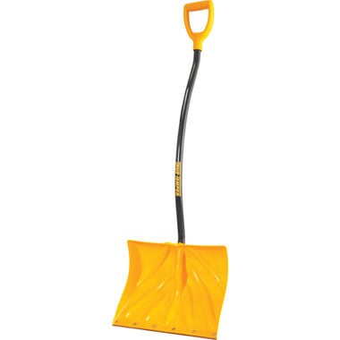 True Temper 18in Snow Shovel Poly Combo with Ergonomic D-Grip