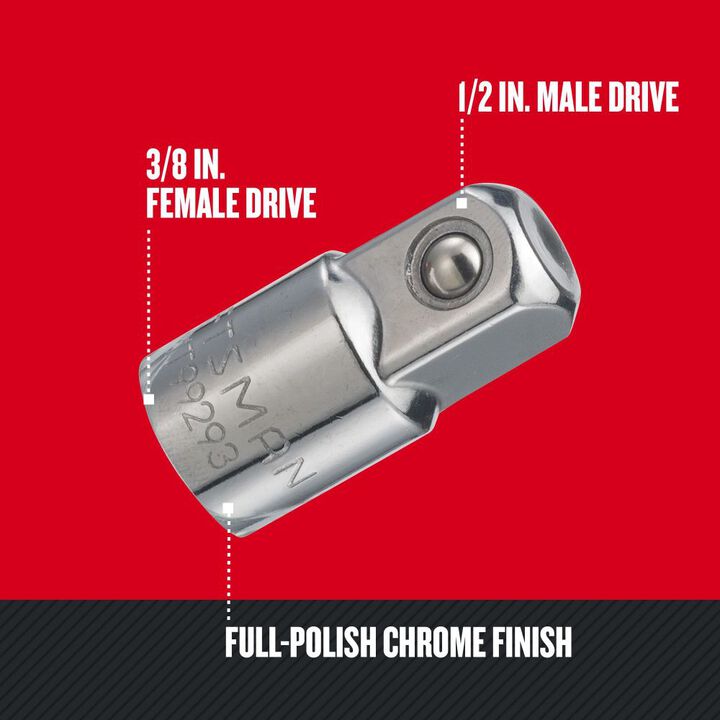 CRAFTSMAN 3/8 Inch Drive Female To 1/2 Inch Drive Male Adapter, large image number 1