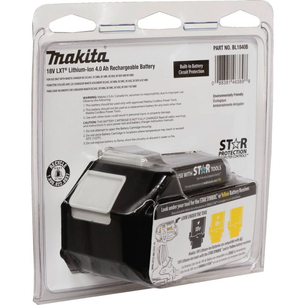 Makita 18V LXT 18V 4Ah Lithium Ion Power Tool Battery Pack with Fuel Indicator (2 Pack), large image number 5