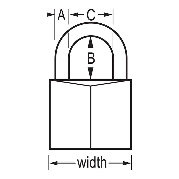 Master Lock Padlock 2in 5 Pin Cylinder Solid Brass Body 1pk, large image number 1