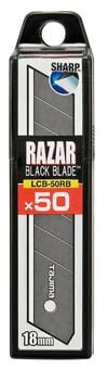 Tajima 3/4 In. 8-Point Heavy Duty RAZAR Utility Knife Blades 50 pack, small