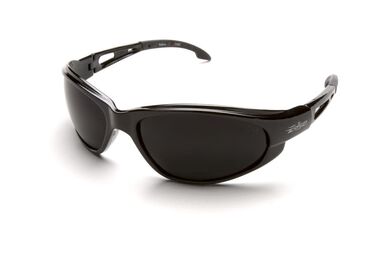 Edge Dakura Safety Glasses Black Frame Smoke Lens, large image number 0
