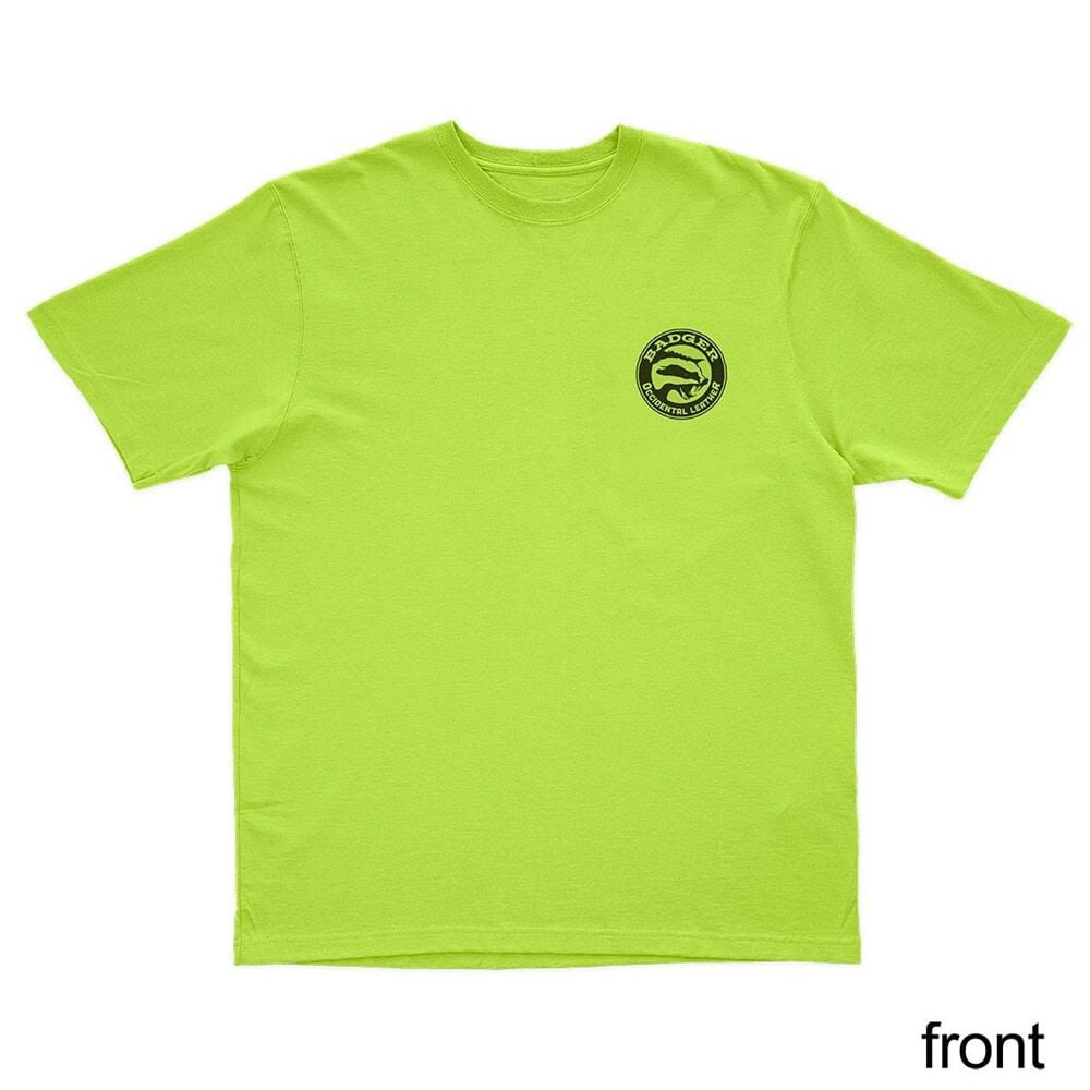 Badger Tool Belts Oversized Cotton T-Shirt, Safety Green, XL – 400053 XL