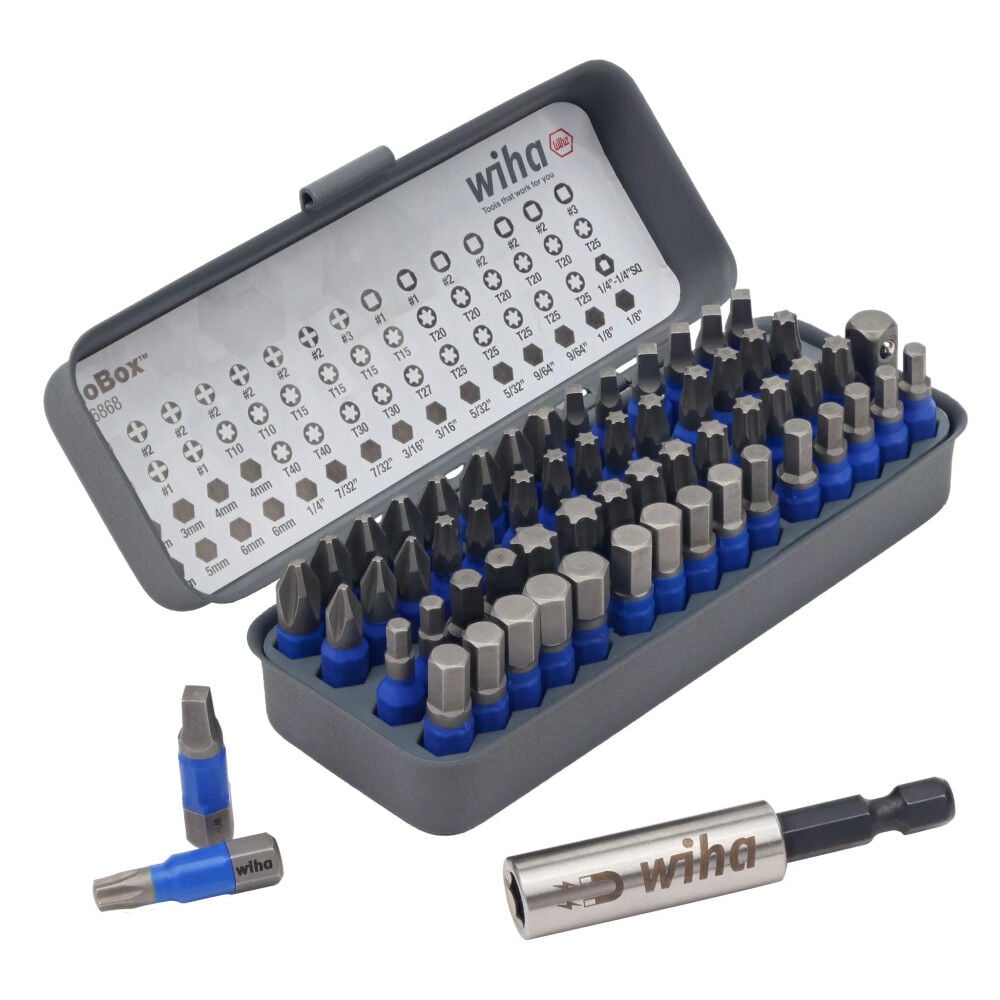 Wiha TerminatorBlue GoBox Bit Set, 1 Inch, 61 Piece, large image number 5